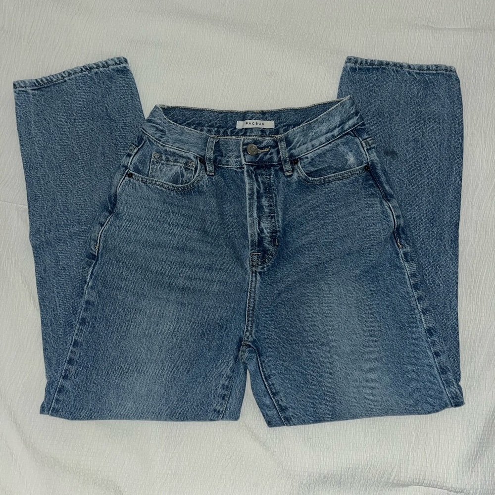 Pacsun Women's Jeans High-Rise Straight Size 25 Light Wash